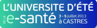 Illustration La e santé tient son université d'été 7eme édition du 3 au 5 Juillet2013