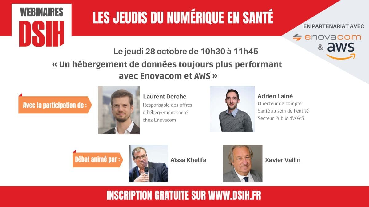 Illustration Webinaire DSIH « Rendre l’hébergement de données plus agile et plus efficient avec Enovacom et AWS »