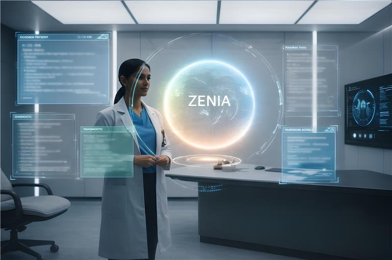 Illustration ZenIA, l’IA utile qui transforme les processus hospitaliers