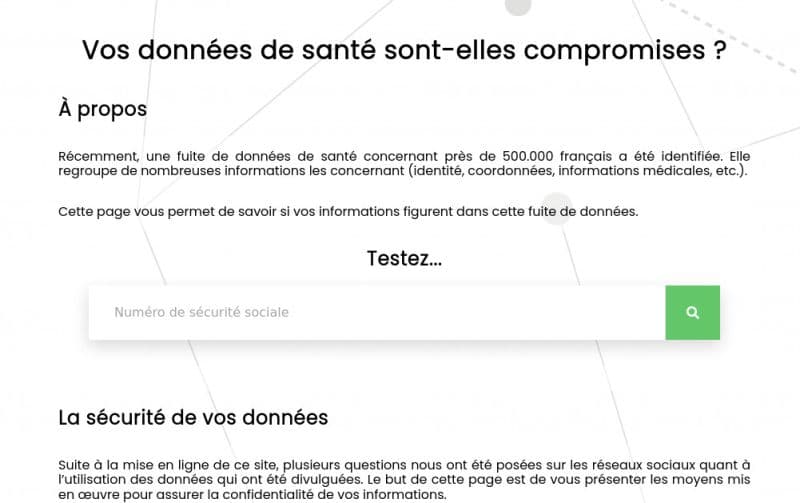 Illustration Retour sur la récente fuite de données concernant 500 000 patients français