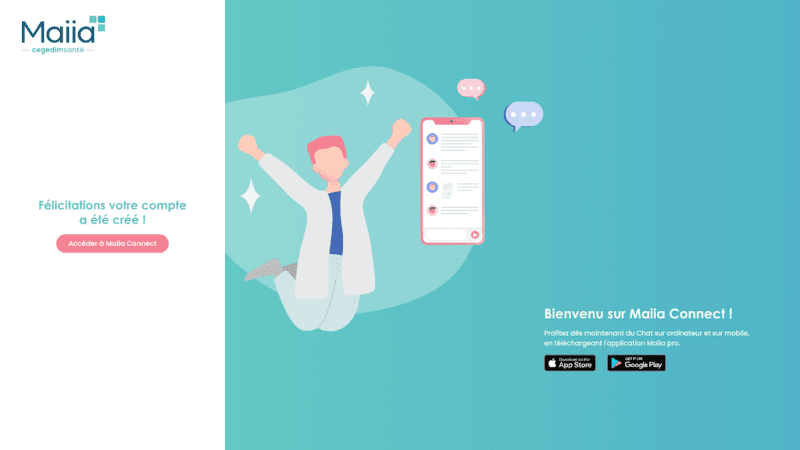 Illustration Cegedim Santé annonce le lancement de Maiia Connect, sa nouvelle messagerie gratuite et instantanée qui connecte tous les professionnels de santé