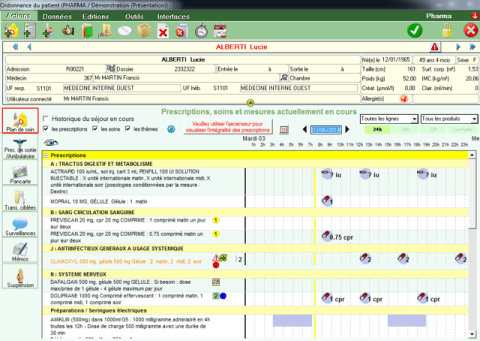 Illustration Pharma / Soins de Computer Engineering : La nouvelle version intégrée de prise en charge thérapeutique du patient