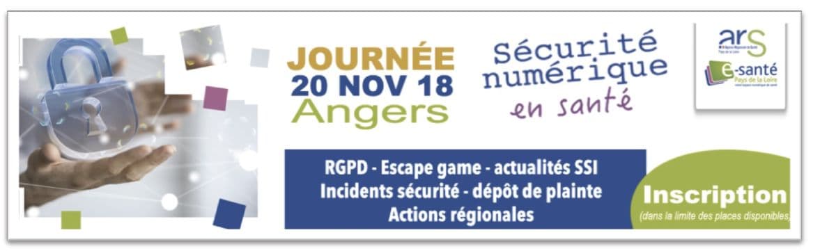Illustration Journée régionale « Sécurité numérique en santé », le 20 novembre à Angers