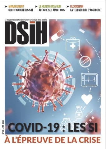 Illustration À la une de DSIH n° 30 : Covid-19 : les SI à l’épreuve de la crise