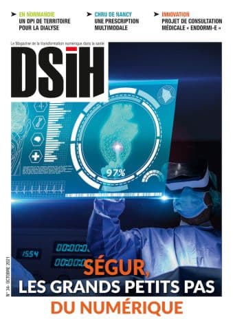 Illustration A la une de DSIH 34 # Ségur, les grands petits pas du numérique