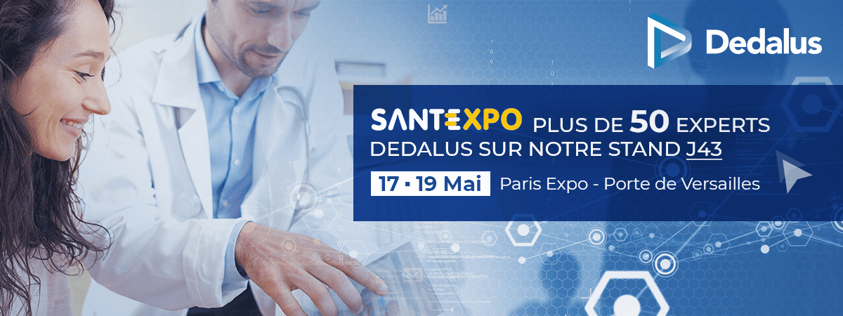 Illustration SantExpo 2022 : les rendez-vous de Dedalus pour échanger sur les défis du futur de la e-santé