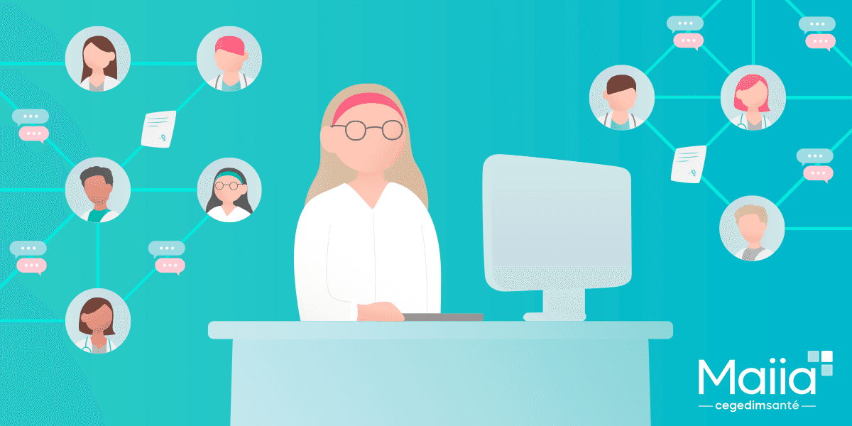 Illustration Maiia Chat : une révolution de la communication ville-hôpital