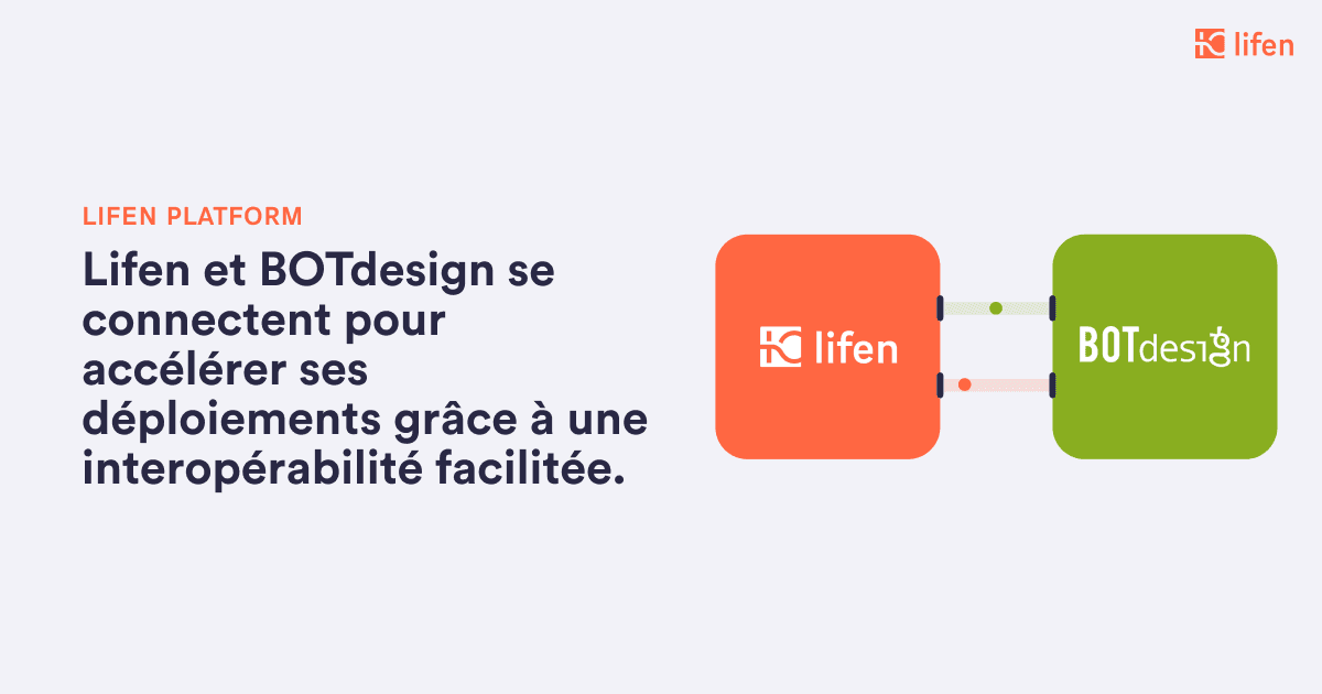 Illustration Botdesign rejoint Lifen Platform