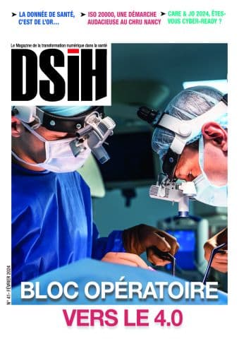 Illustration A la une de DSIH 41 | Février 2024 | BLOC OPERATOIRE VERS LE 4.0