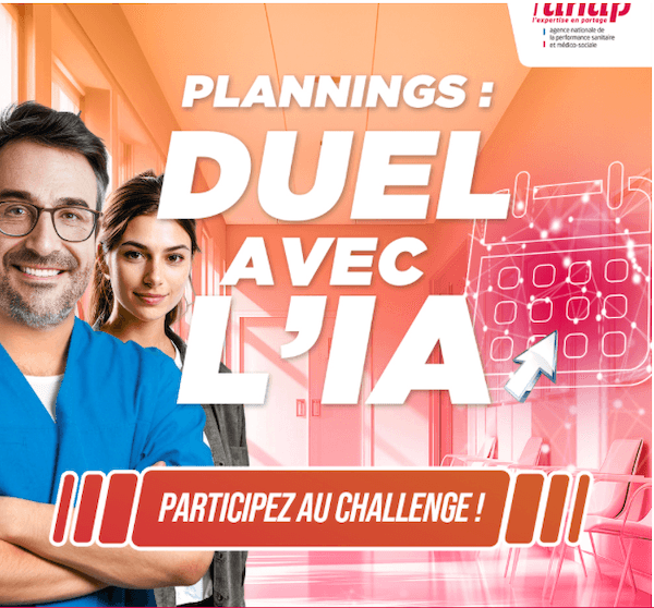 Illustration Plannings : Duel avec l’IA, L’Anap met l’IA au défi de l’organisation du temps de travail