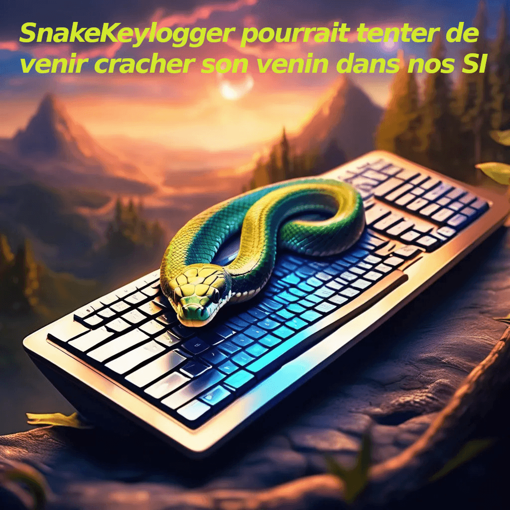 Illustration SnakeKeylogger pourrait tenter de venir cracher son venin dans nos SI